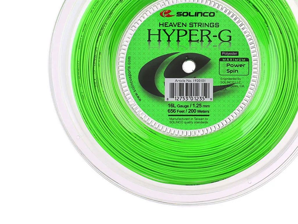 Solinco Hyper-G (Green) 1.25mm Monofilament Tennis String