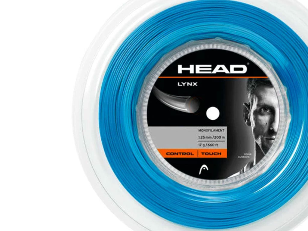 Head Lynx 1.25mm Polyester Tennis String (Blue)
