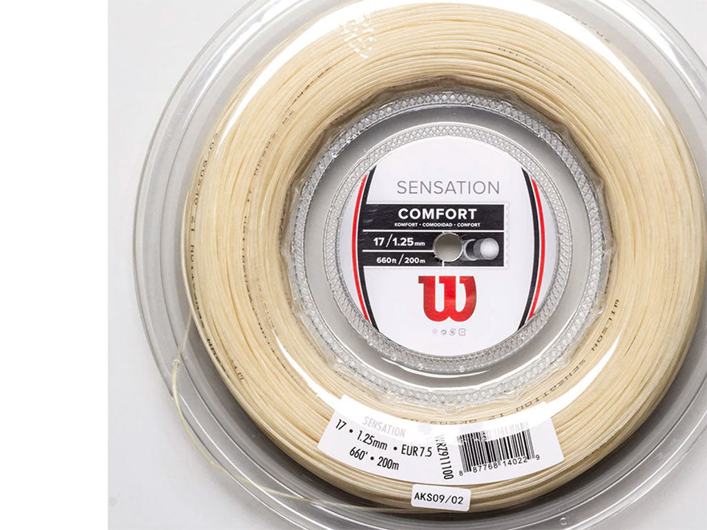 Wilson Sensation (Natural) 16 1.25mm Synthetic Gut Tennis String