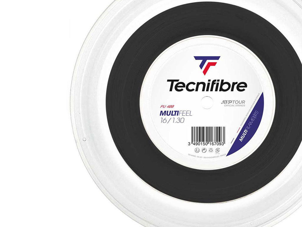 Tecnifibre Multifeel (Black) 1.30mm Multi-Filament Tennis String