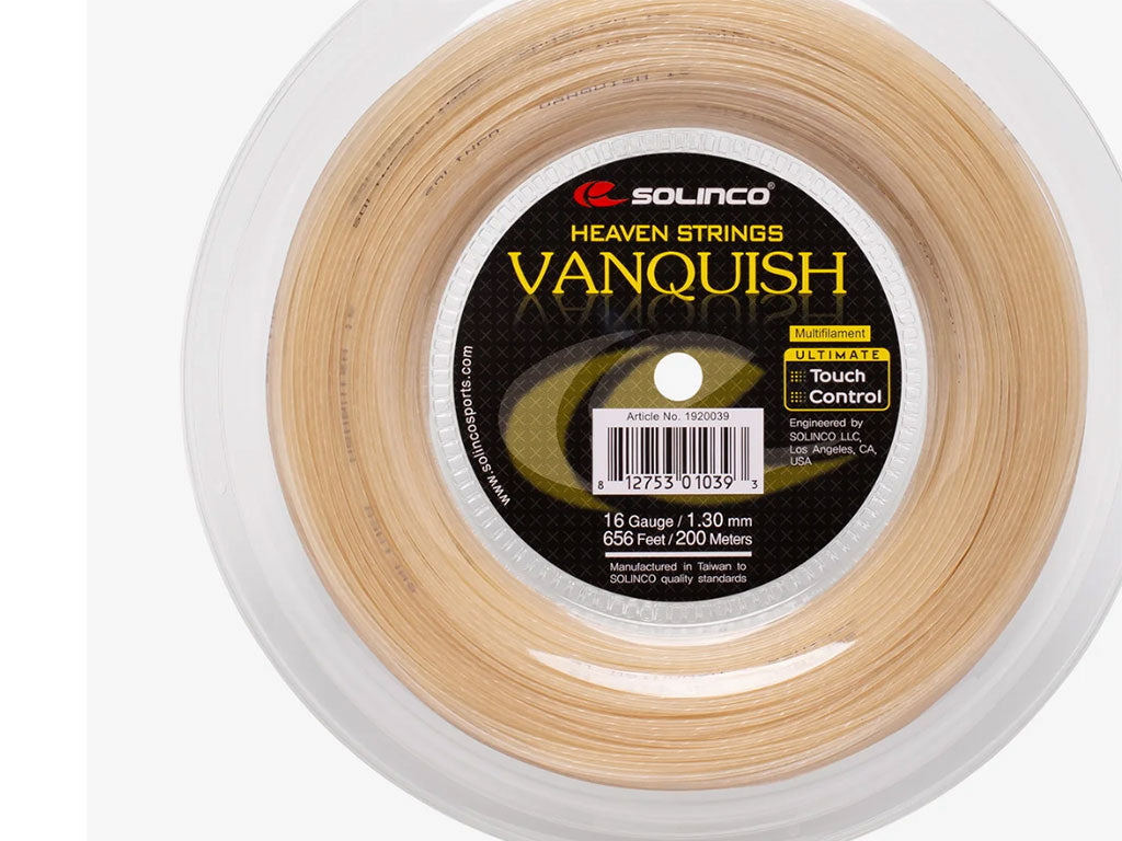 Solinco Vanquish (Natural) 1.30mm Multifilament Tennis String