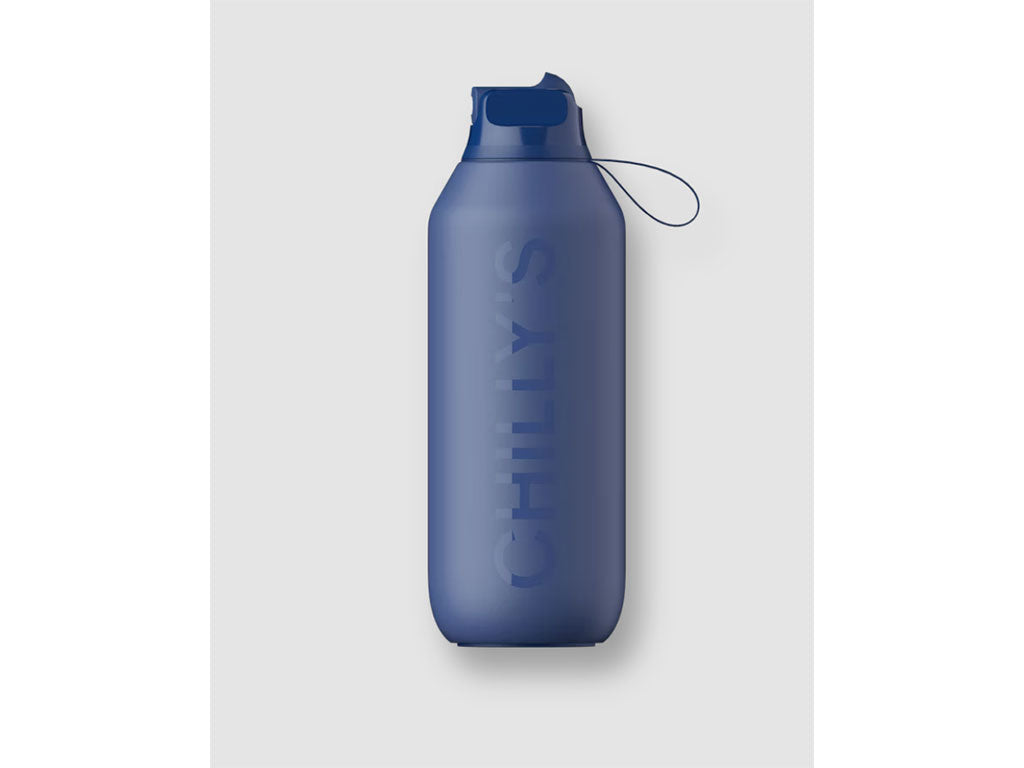 Chillys Flip Bottles Series 2 500ml Bottle Whale Blue