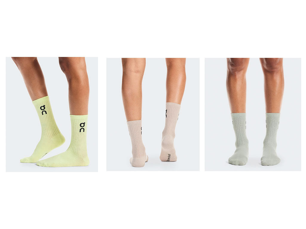 On Logo Sock High 3P (Lemonade/ Tin)