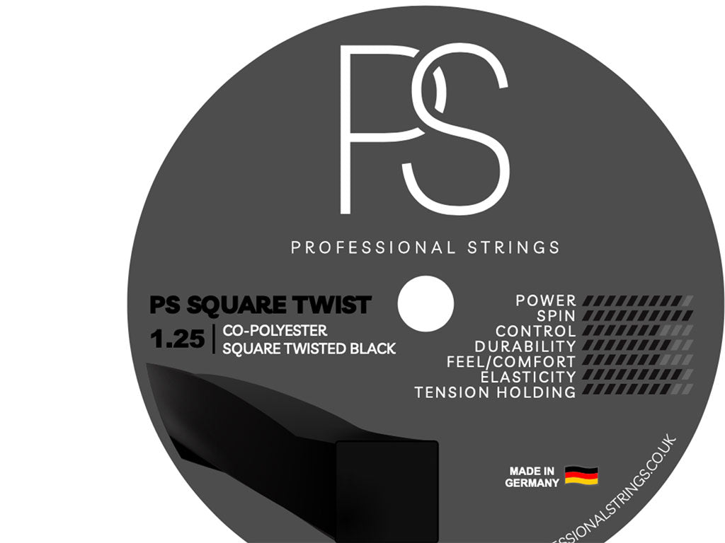 PS Spin Square 1.25mm Monofilament Tennis String