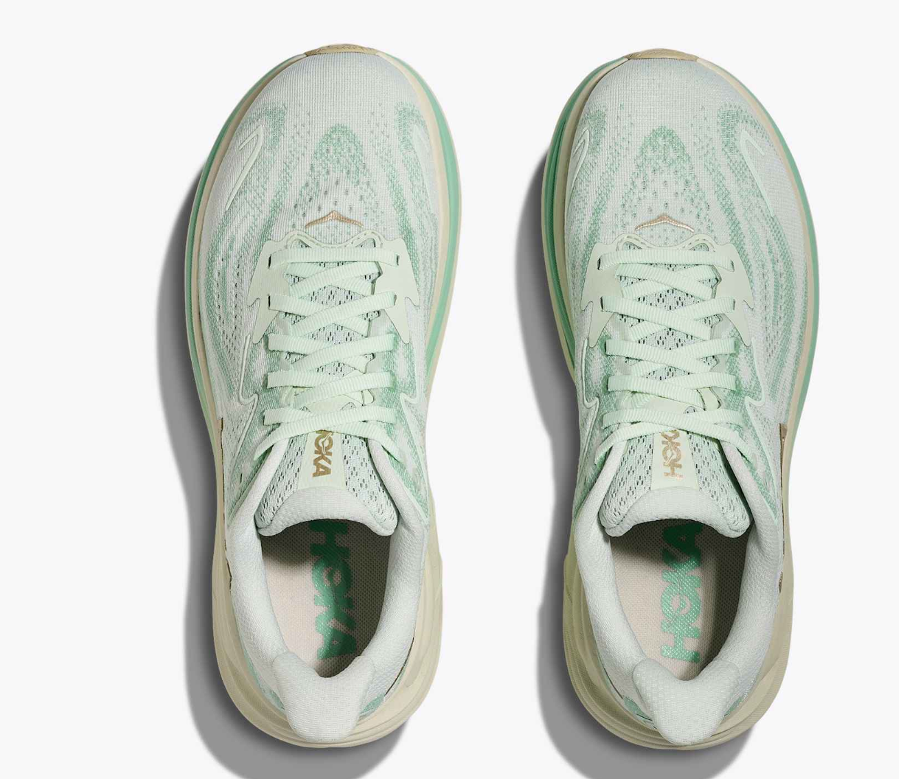 Hoka Clifton 10 Womens Running Shoe (Sea Glass / Jadeite)