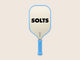 SOLTS CURVE Pickleball Paddle in Blue Aura