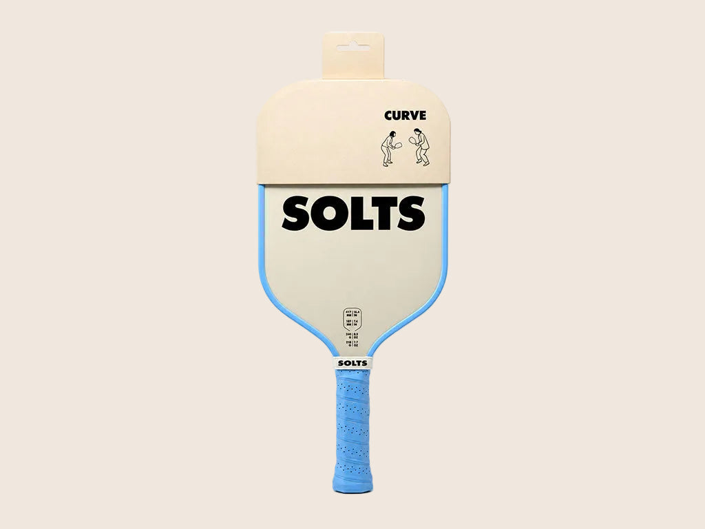 SOLTS CURVE Pickleball Paddle in Blue Aura