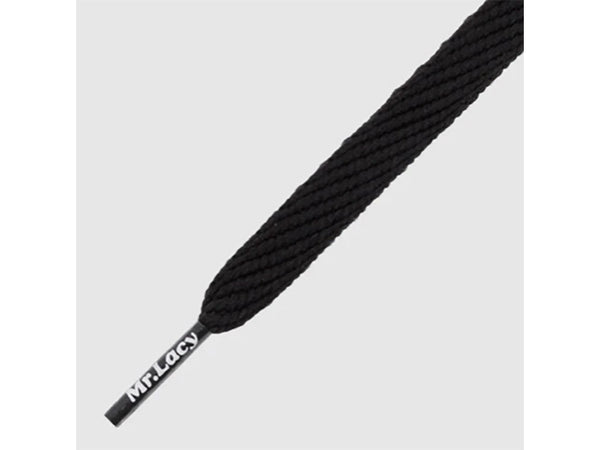 Mr. Lacy Flatties 120cm Shoelaces (Black)