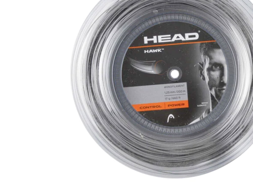 Head Hawk Touch (Grey) 1.25mm Polyester Tennis String – Nick Rivett Sport