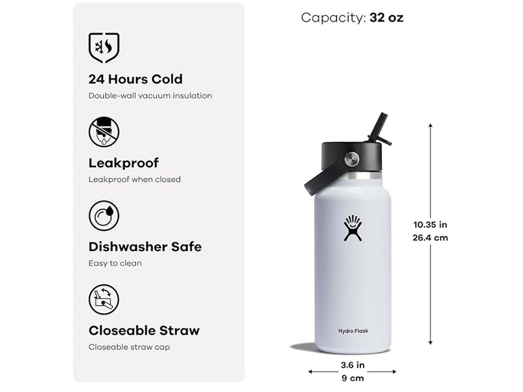 Hydro Flask 32 oz (946ml) Wide Flex STRAW Cap OAT