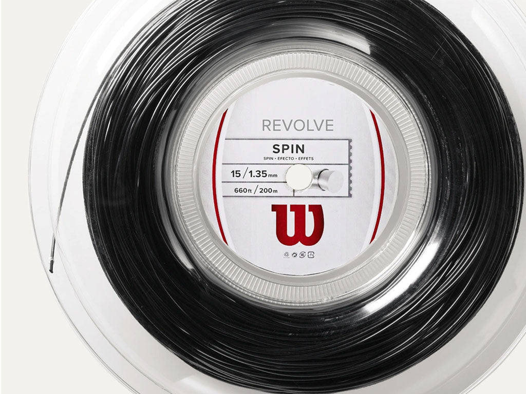 Wilson Revolve 15 (Black) 1.35mm Monofilament Tennis String