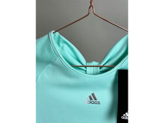 Adidas Girls Revival Dotty Short Sleeve Tennis Top