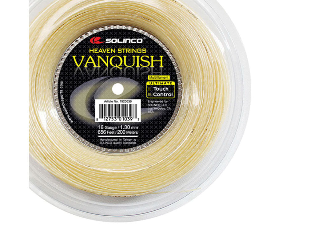 Solinco Vanquish (Natural) 1.30mm Multifilament Tennis String