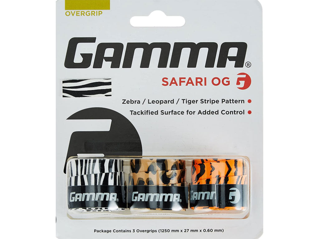 Gamma Safari Overgrip Assorted Pack of 3